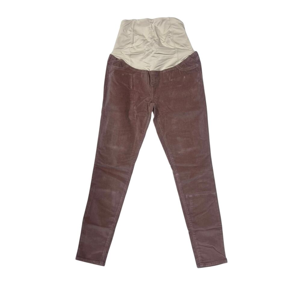 Isabel Maternity by Ingrid & Isabel Crossover Panel Corduroy Pants 4/27R Brown